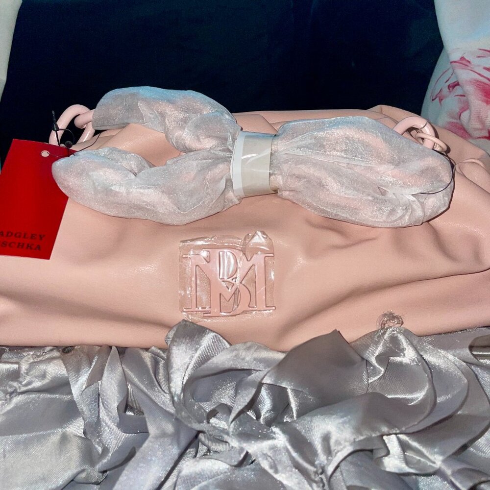 BADGLEY MISCHKA BLUSH PINK DUMPLING BAG